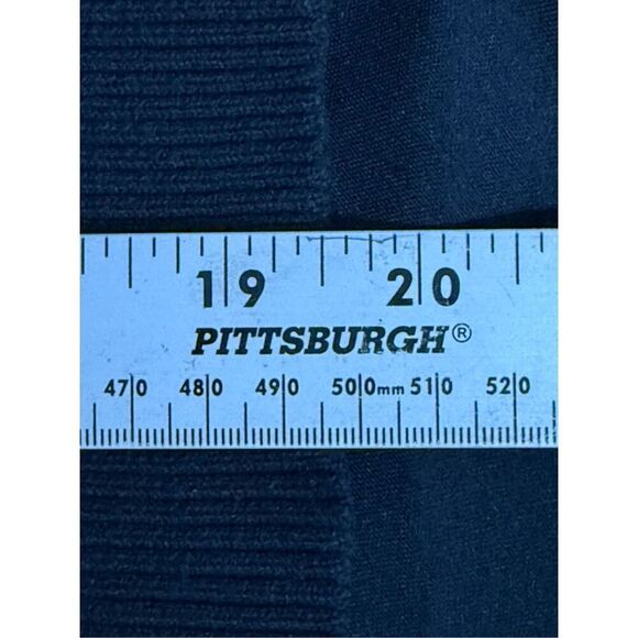 CAbi Crosstie Pullover Ribbed Knit Sweater Womens M Black‎ Gorpcore Coastal - Picture 9 of 9